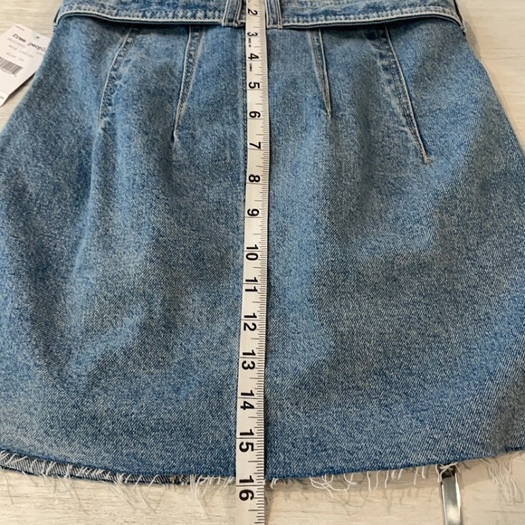 NWT Free People East Of Eden Denim Mini Skirt 24 - Picture 9 of 12